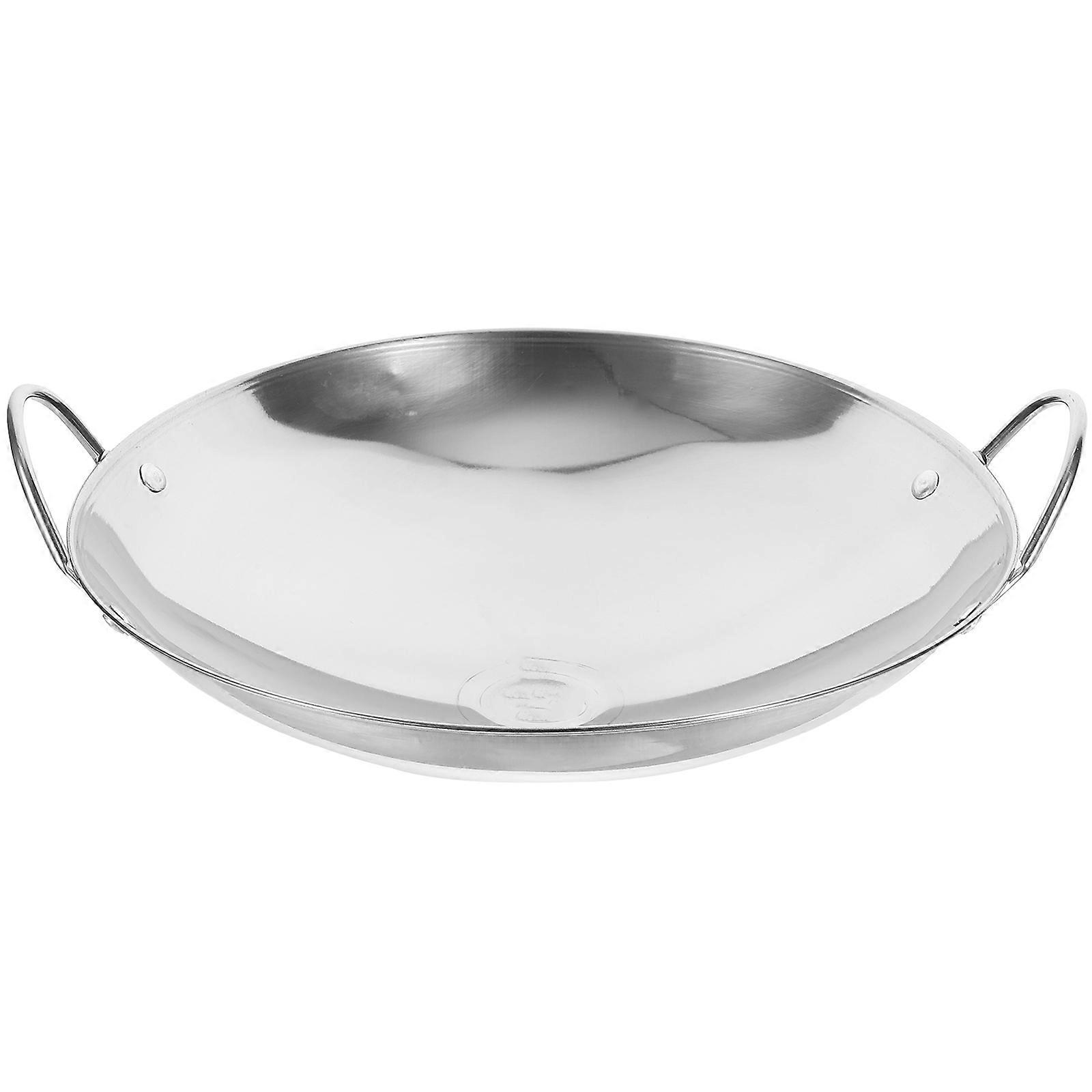 Cooking Pot with Handle for Hot Pot 4Pcs Silver Kitchen Pots