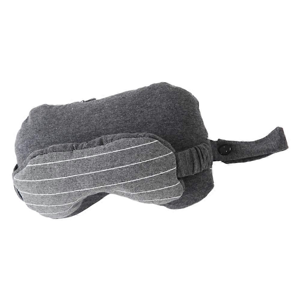 Neck Pillow For Adults Multi Function Sleeping Eyeshade Dark Grey 24X14X13CM Light Shielding 1Pack