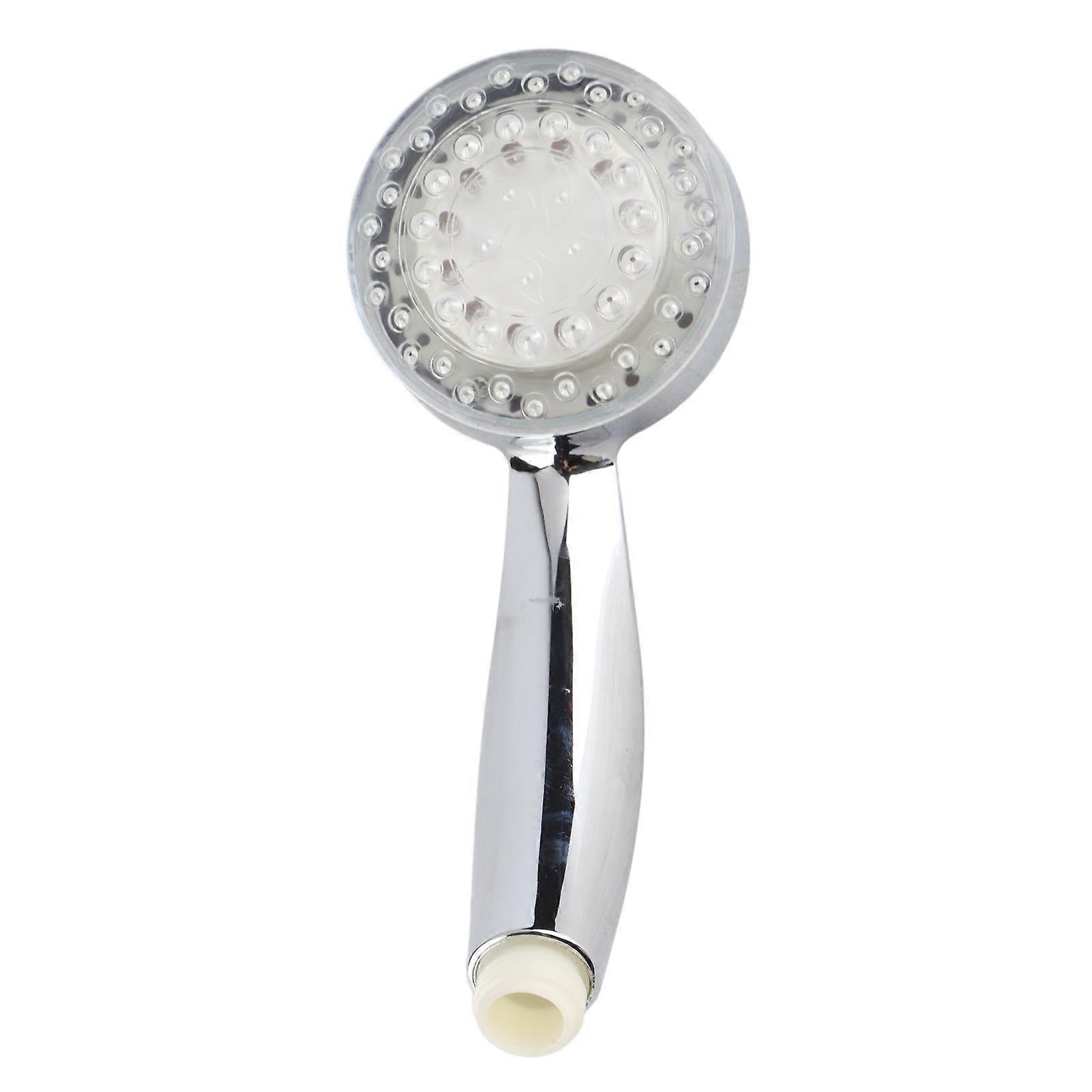 LED Shower Head 3 Color Changing Water Glow Light Temperature Sensor Bathroom