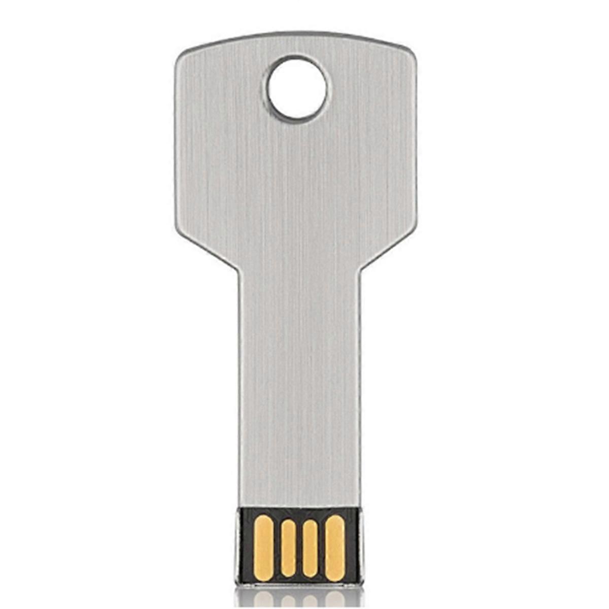 High-Capacity Metal Key Shape USB Flash Drive 32GB