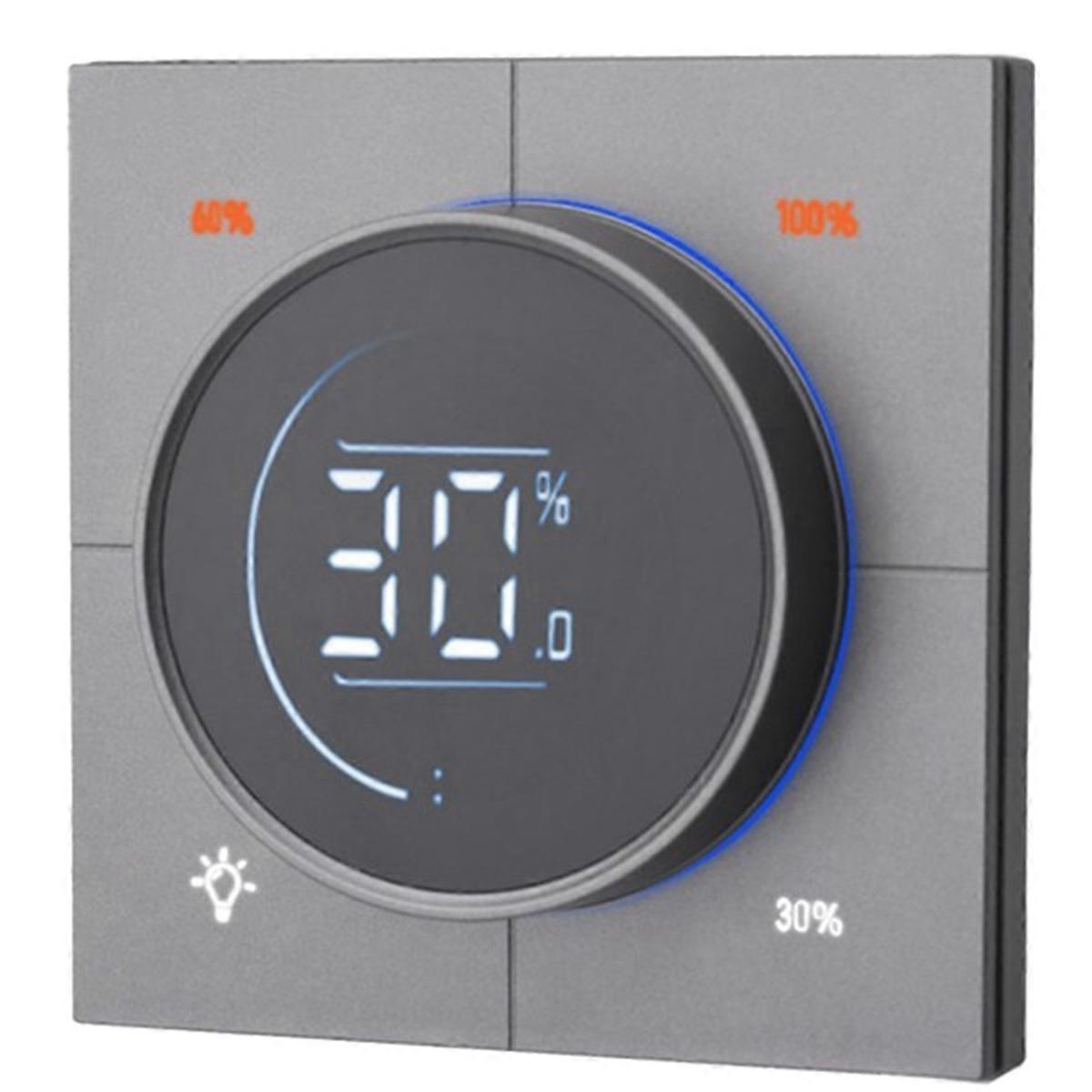 Zigbee 3.0 MOSFET Dimmer, LCD Trailing Edge Grey