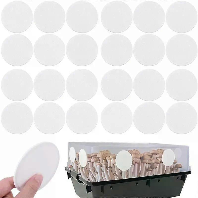 Mushroom Filter Patch 24X Mushroom Adhesive Filter Discs Vegetable Growing Tools For Moisture Preservation Gardener Indoor