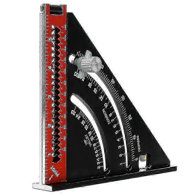 Carpenter's Square Metal Aluminum Folding Triangle Ruler Multifunction Combination Square Triangle Square Angle Ruler Protractor 45 90 Degrees/carpent