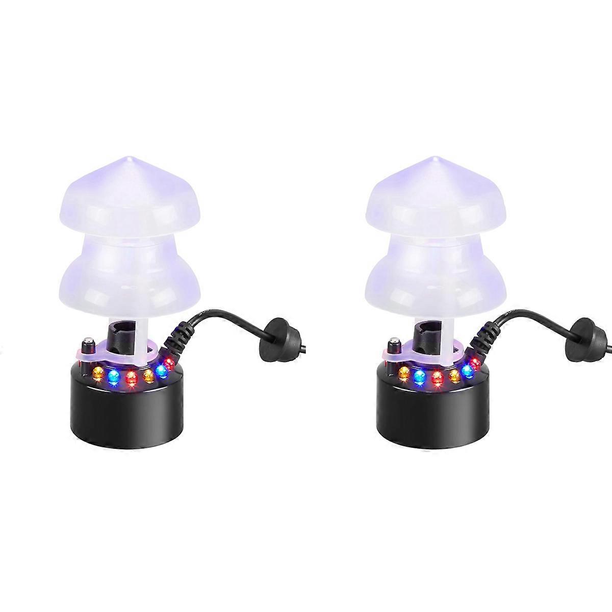 Mist Maker 12 LED Mister Fogger Water Fountain Pond Fog Machine Electric Ultrasonic Atomizer with Sp