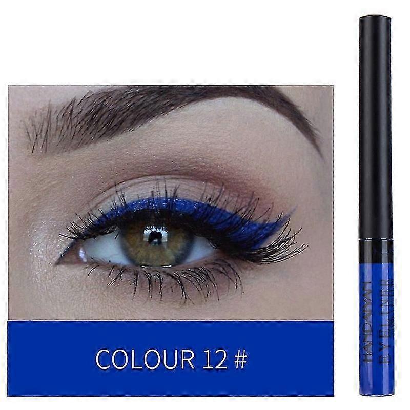 HANDAIYAN Eyeliner liquide coloré imperméable à l’eau longue durée mat Eye Liner blanc