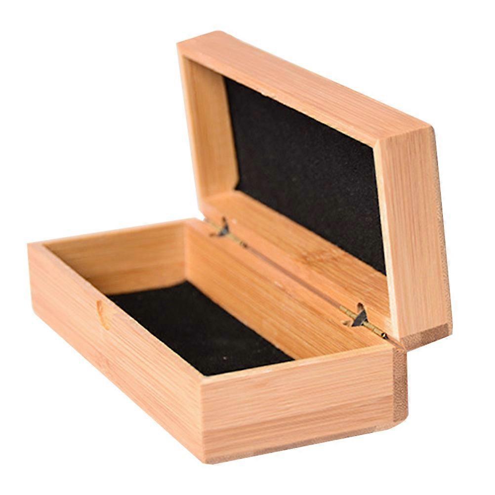 High-Grade Sunglasses Box for Storage Use 1Pcs Bamboo Spring Clamshell Case