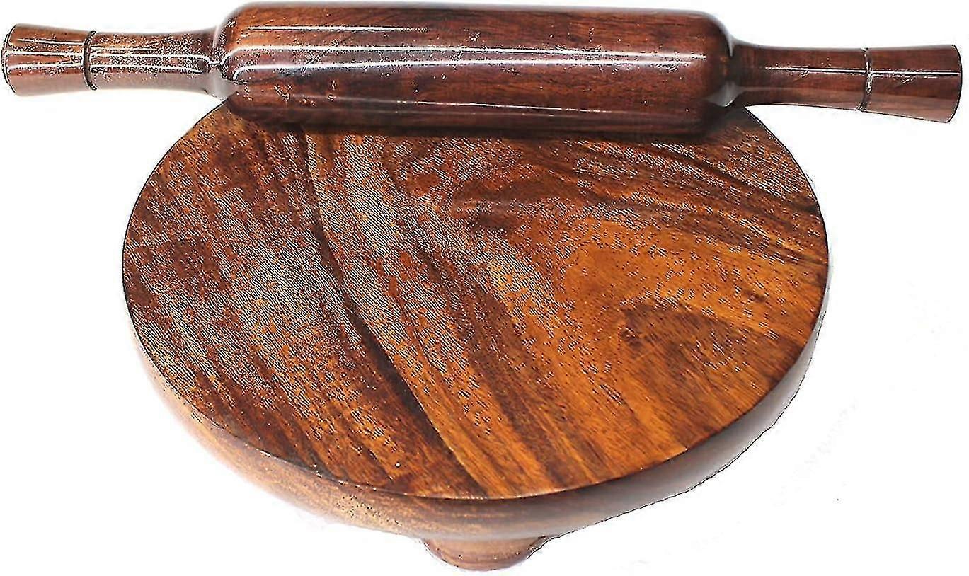 ロティローラー/チャクラ/ローリングピンボード/ロティメーカー/フルカメーカー/チャパティメーカーチャクラ/大理石麺棒/ベラン互換ホーム&キッチン(ブラウン)-d