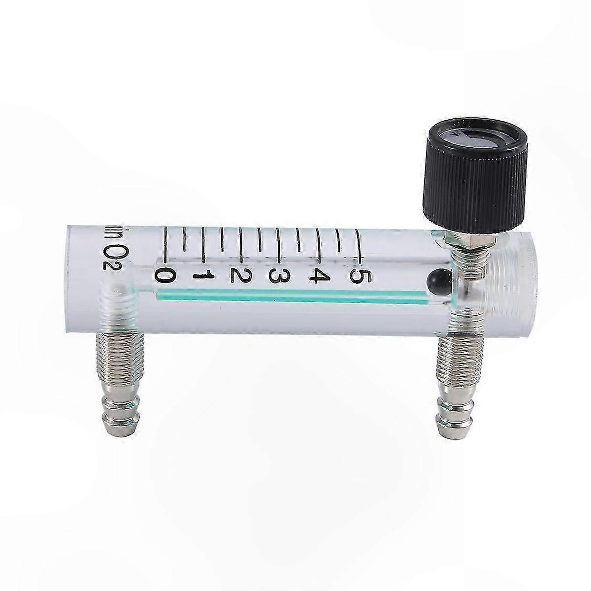1L Oxygen Flow Meter for Air Gas, 0.1-5LPM Adjustable Flow Rate