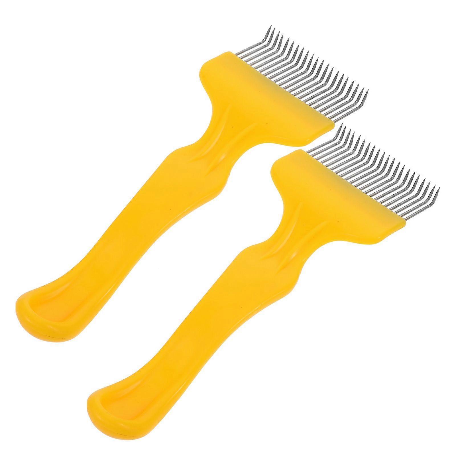 2pcs Honey Uncapping Scraper: Tine Hive Scraper Tool - Honeycomb Fork - Honey Uncapping Tool - Beekeeping Beekeeper Equipment