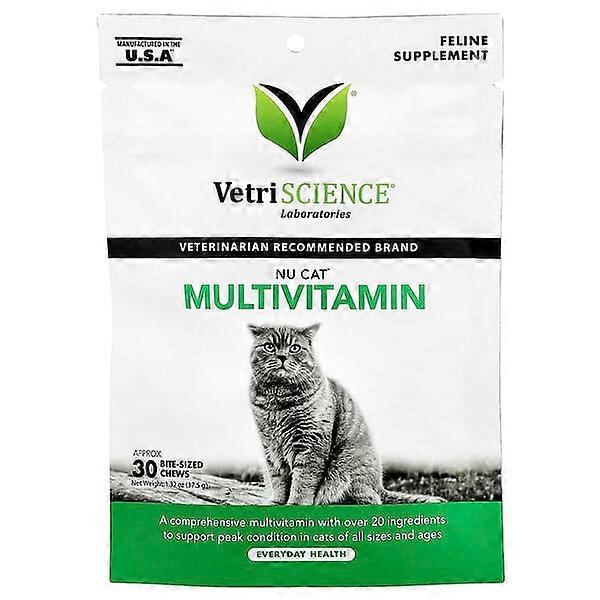 Vetriscience, Nu CatÃÂ¢ÃÂÃÂ¢ Multivitamin, For Cats, 30 Bite-Sized Chews, 1.32 oz (37.5 g)
