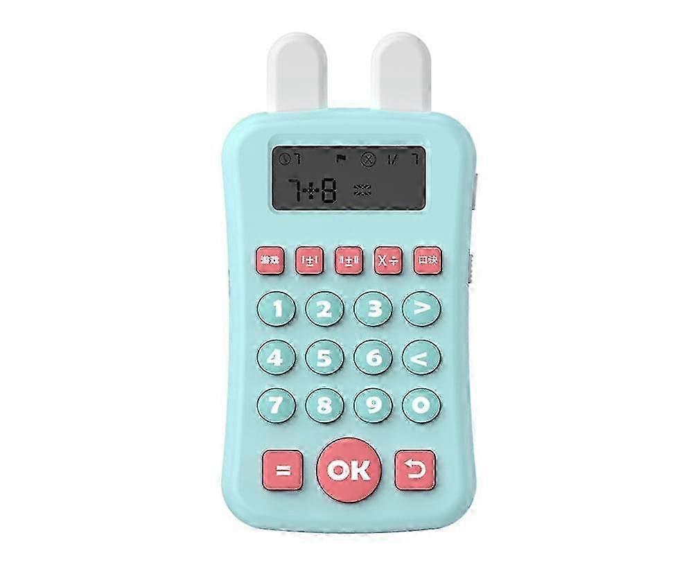Calculator Machine, 1 Set Math Oral Trainer with Automatic Verification, Million Question Bank for Home - Blue