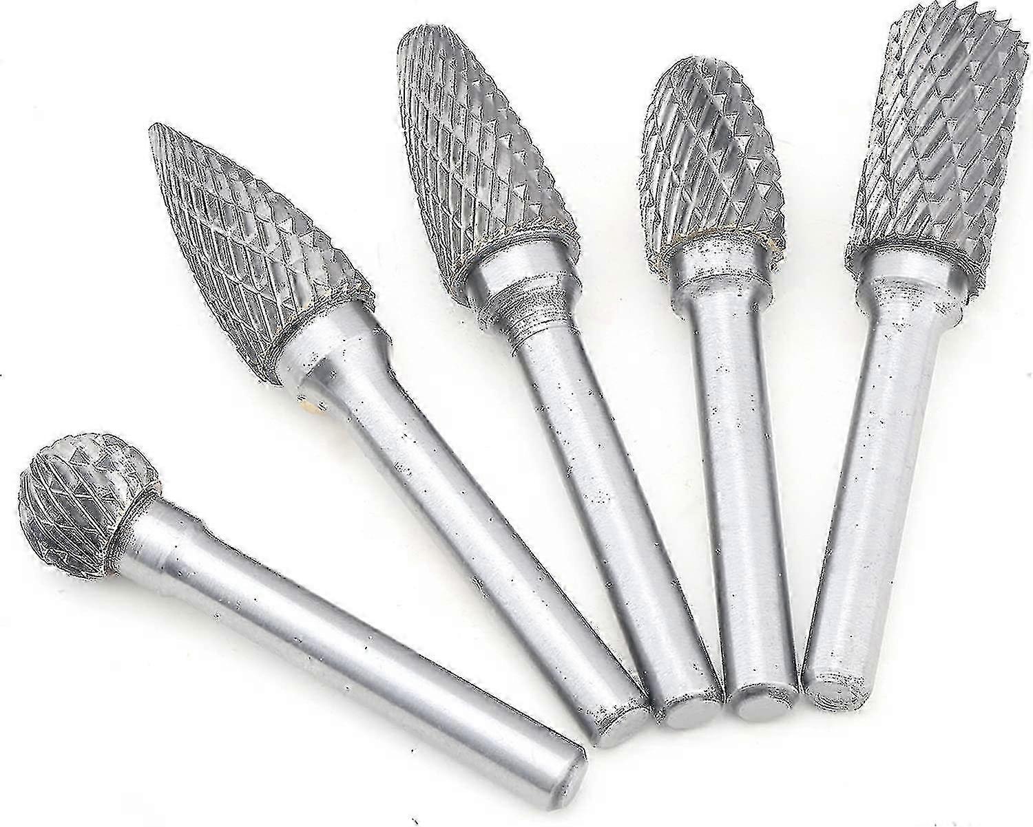 Rasp Set: 5 Piece Milling Cutter Set Including 610mm Drill Ball, Cylinder, Tenon & Cone Cutters