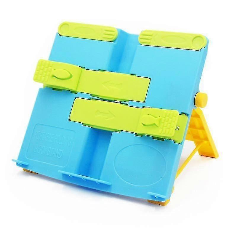 Office Bookshelf Stand Portable Foldable Bookends Bookshelf Student Reading Stand, Blue, Size: 235*208*47mm