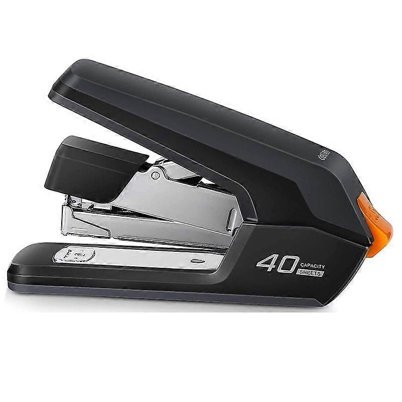 Deli Effortless Desktop Stapler, One Finger Touch Stapling, Easy to Load Ergonomic Heavy Duty Stapler