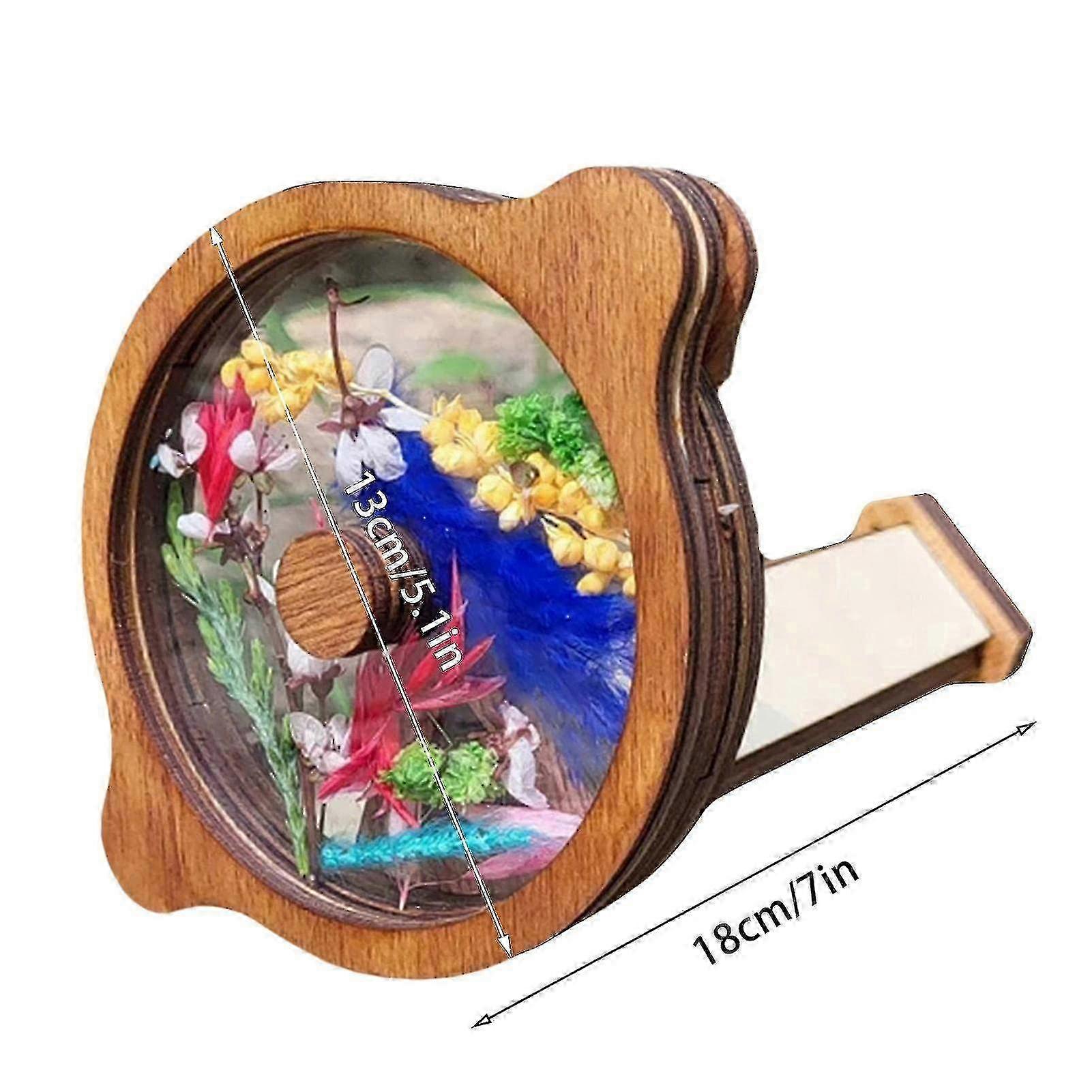 25-26 Wooden Kaleidoscope Set,diy Kaleidoscope Kit,wooden Magic Rotating Kaleidoscope Set