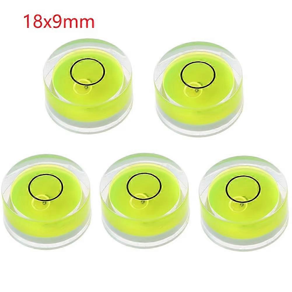 5pcs Mini Round Accuracy Bubble Level Bullseye Instrument Horizontal Precision Bubble Level Measuring Tool