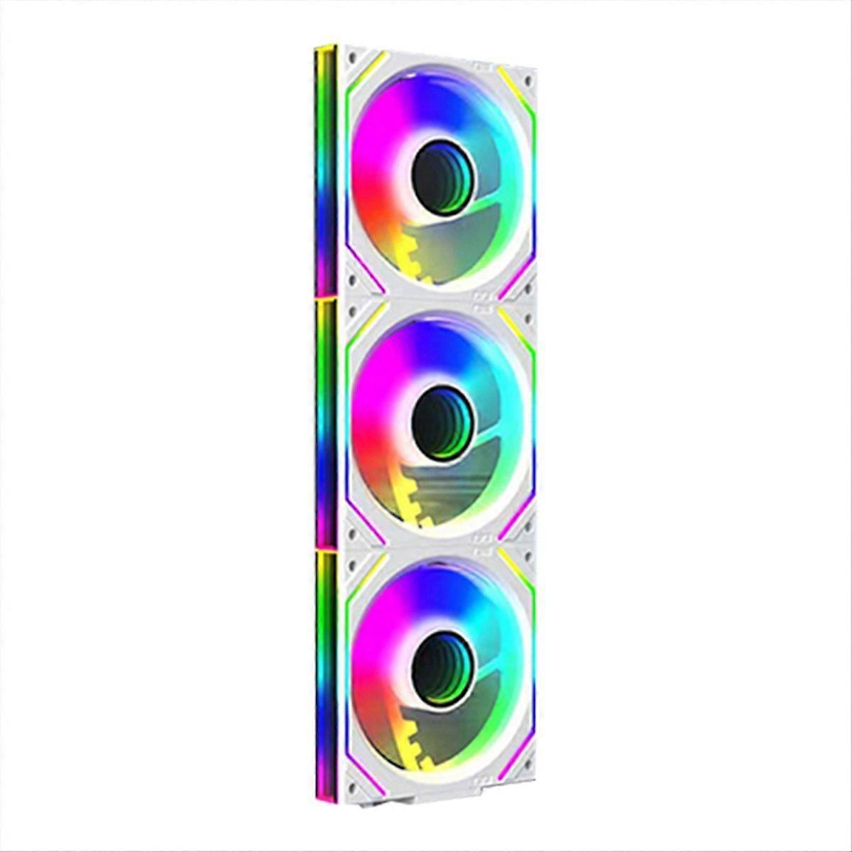 V2 ARGB Gehäuselüfter PWM Kühler für PC-Gehäuselüfter Weiß A