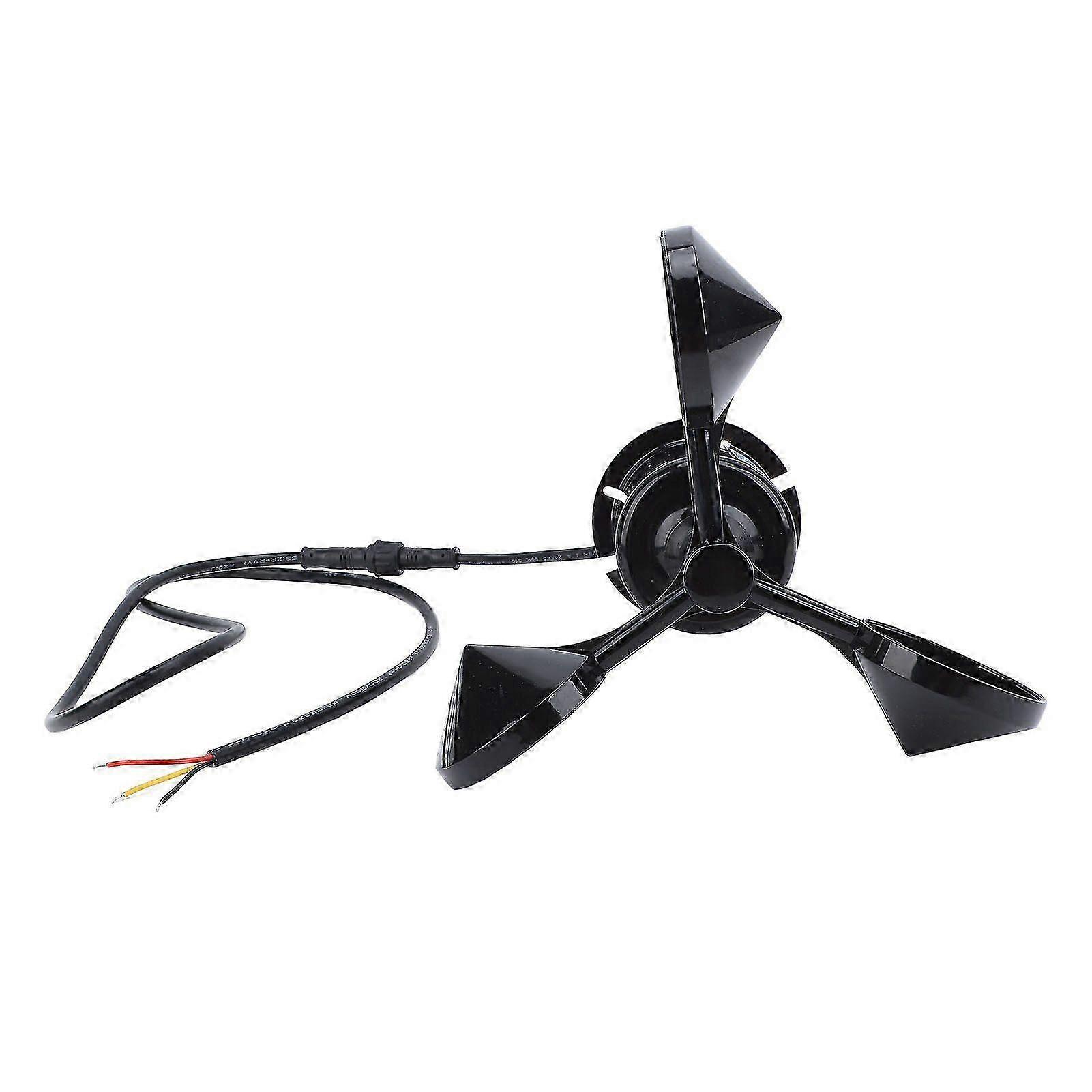 3 Cups Wind Speed Sensor Ultrasonic Sensor Weather Resistant High Accuracy Strong Pressure Resistance DC9 to 30V