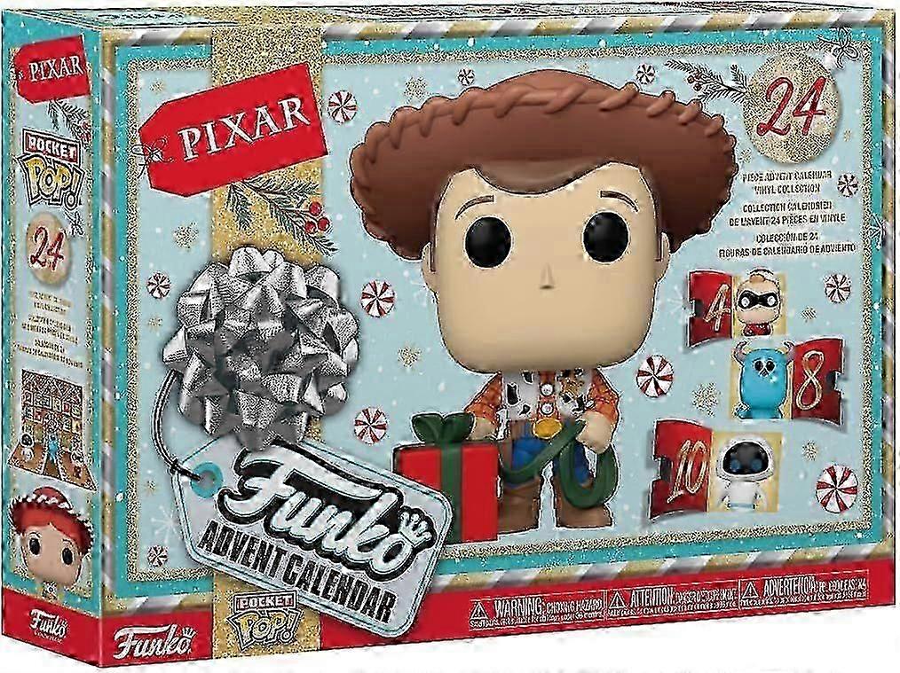 Ημερολόγιο Advent: Συλλογή Pixar, 24 ημέρες εκπλήξεων, τυφλό κουτί μίνι φιγούρας βινυλίου, ιδέα δώρου, χριστουγεννιάτικο δώρο
