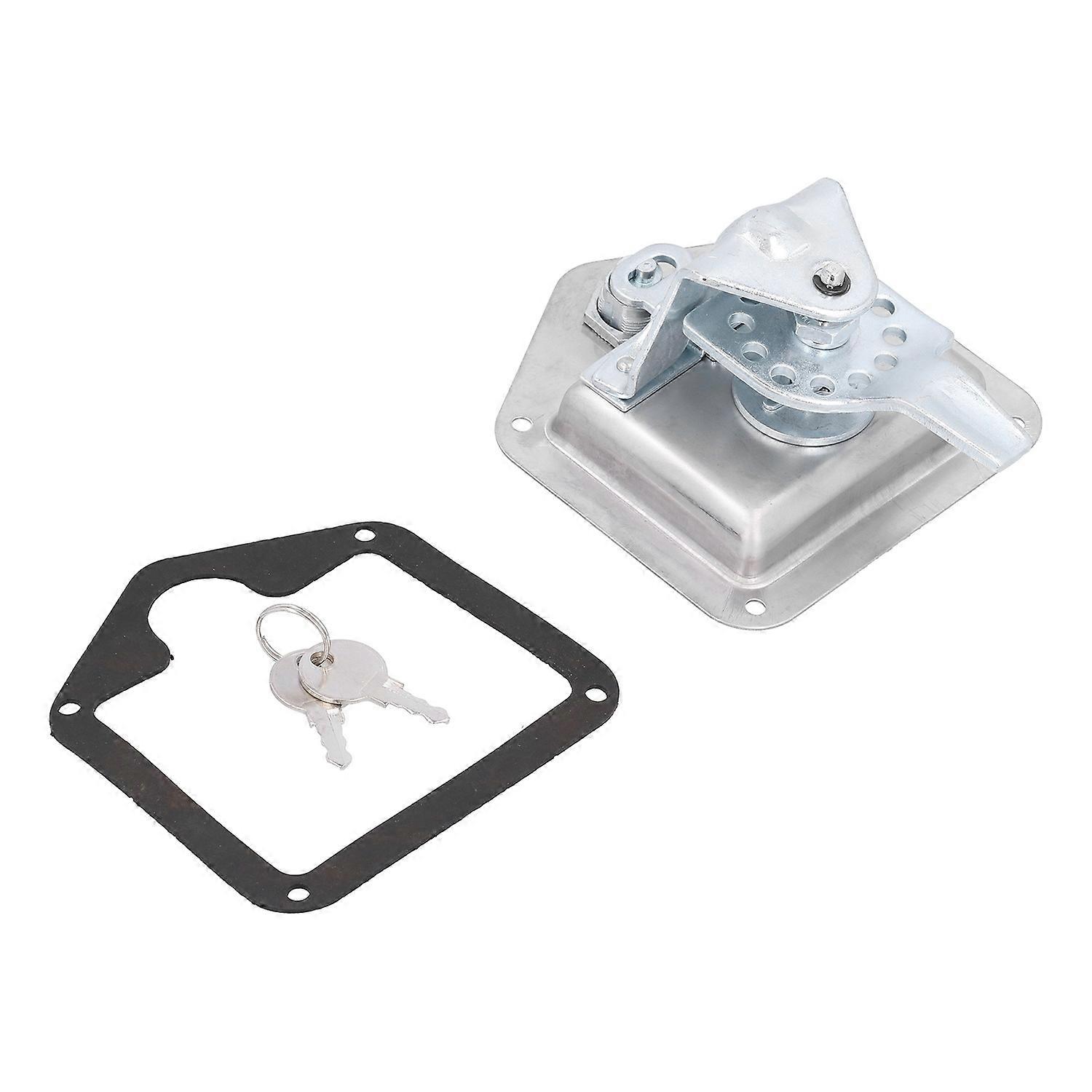 Car Door Lock T Handle Stainless Steel with 2 Keys Replacement for RV Houseboat Camper Toolbox