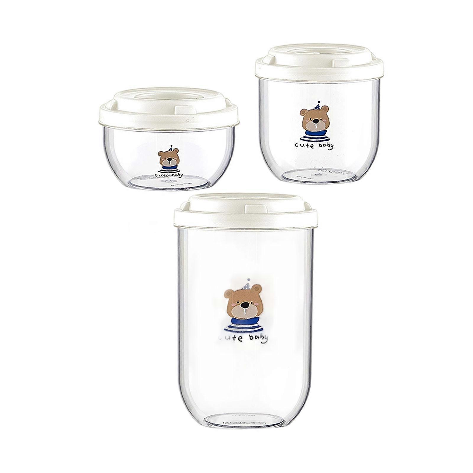 Coffee Bean Storage Container Vacuum Sealed Canister With Clear Window Easy Grip Lid for Organization  White