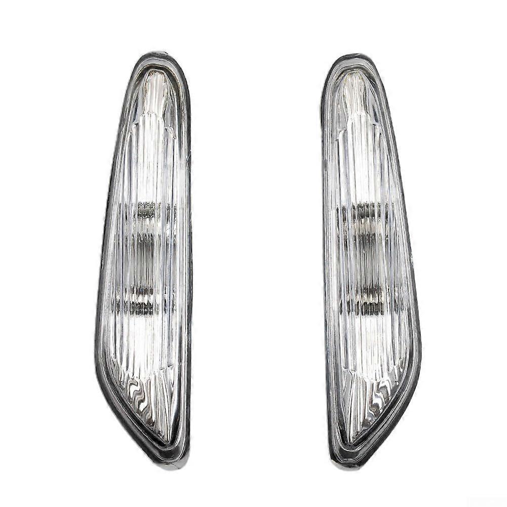 Set of 2 Side Marker Lights Turn Signal Lamps for E46 E60 E61 E83 3 5 Series X3 12V White