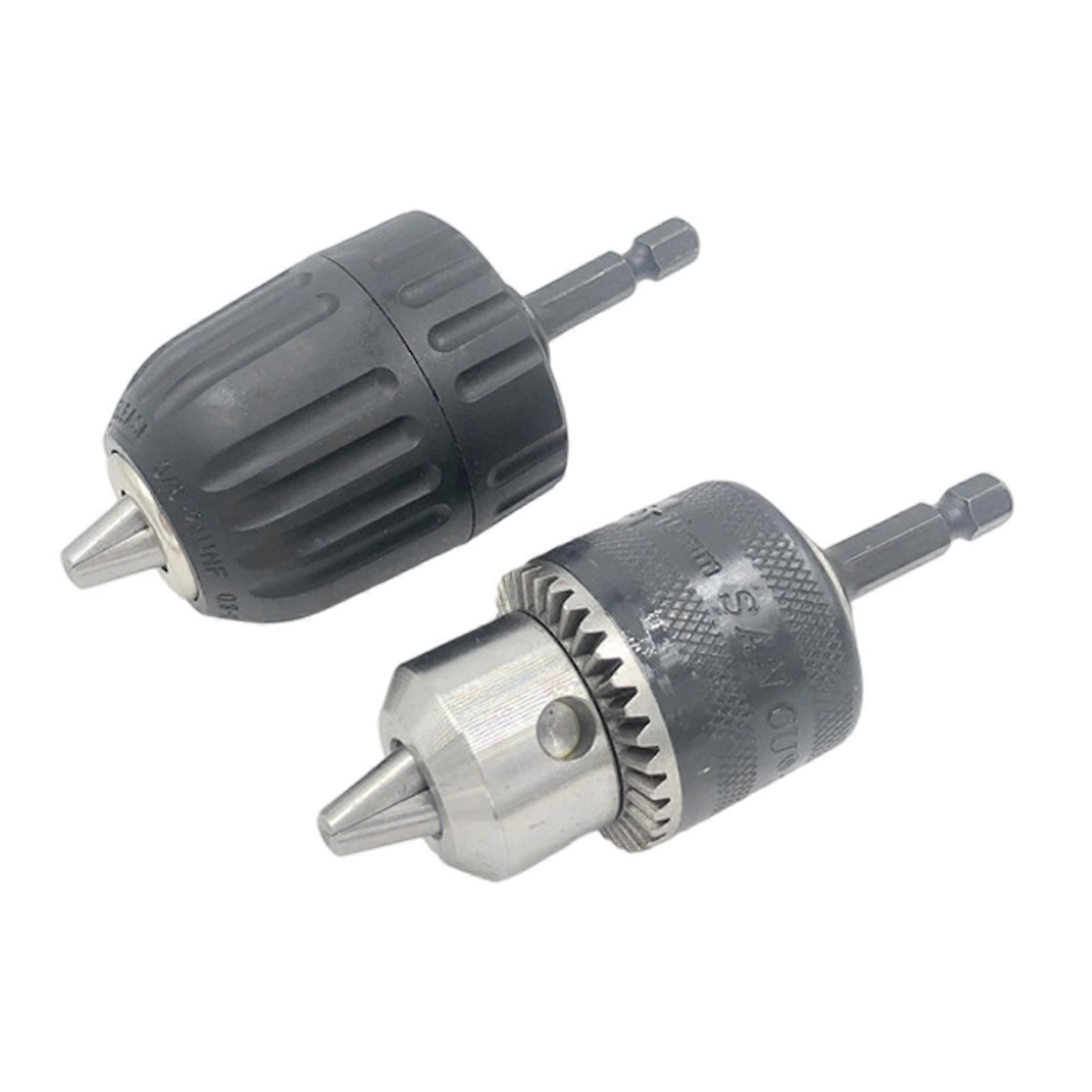 Manual Tighten Drill Chucks Hexagonal Shank Adapter Converter for Power Drills Heat Resistant ABS 10mm None Tool Need Multicolor