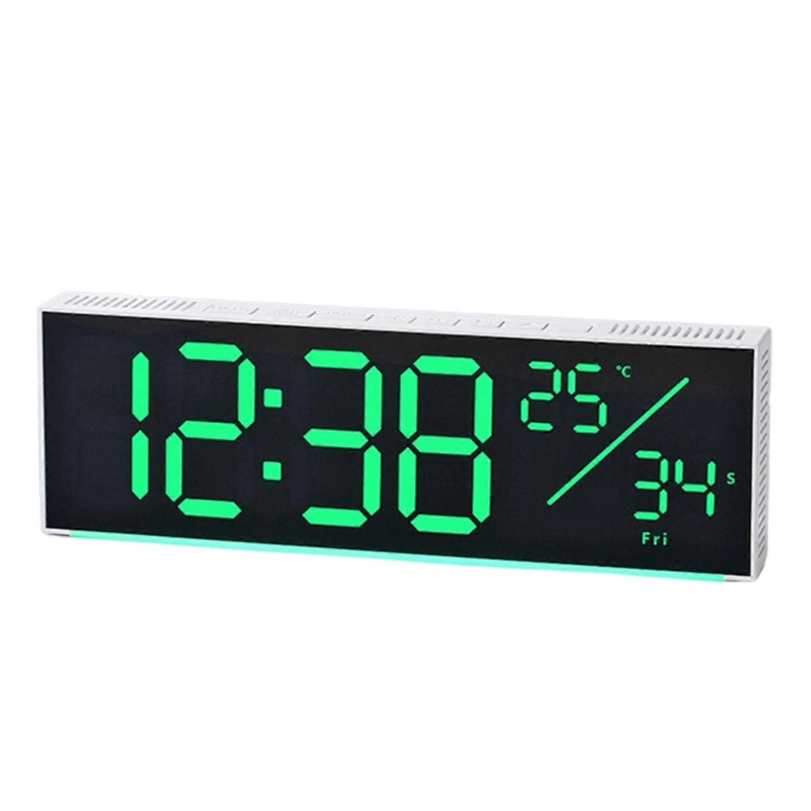 Multicolored LED Wall Clock For Residences Programmable Clock Tall Observability Screen Modern Deck Multicolor