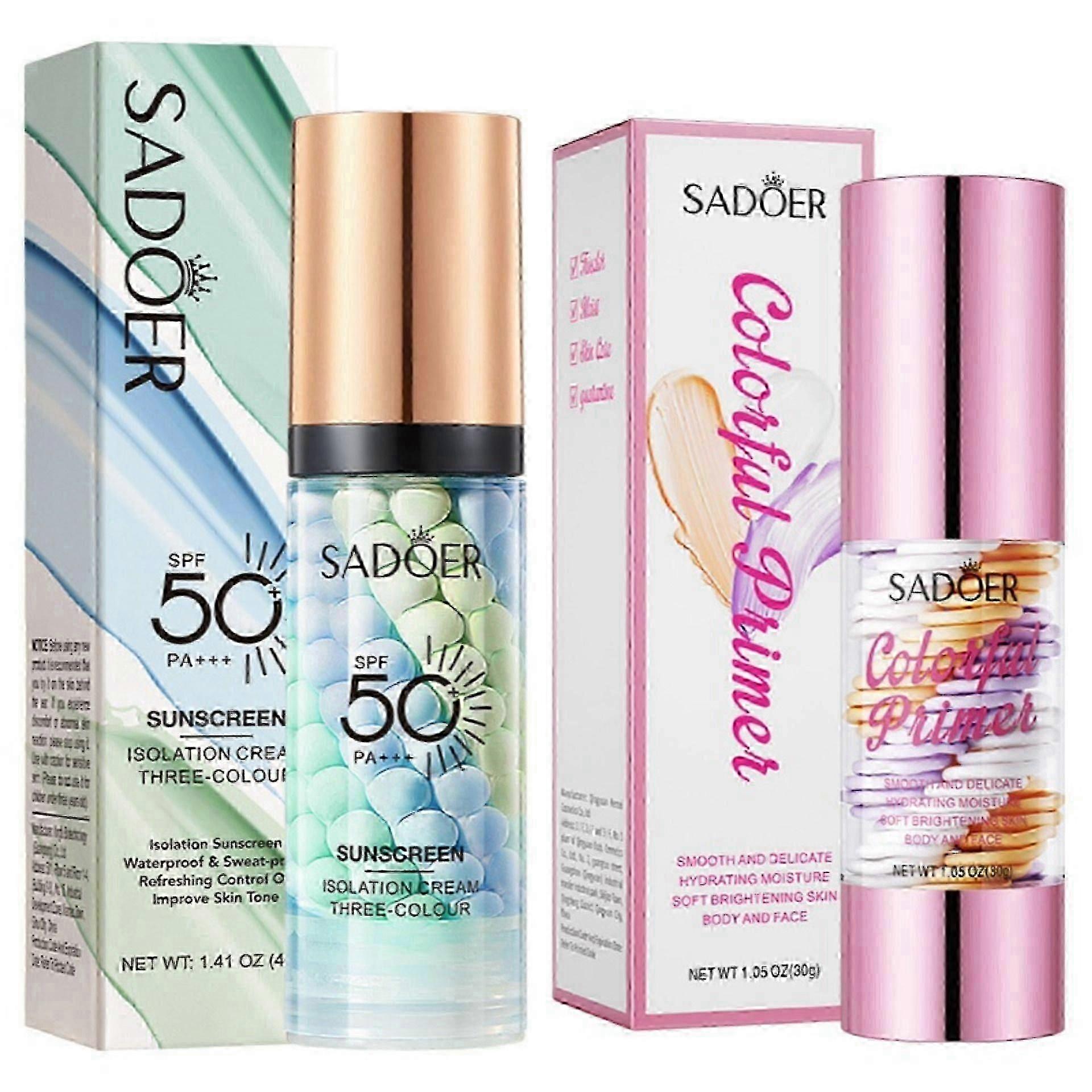 3 en 1 Hydrating Makeup Primer, Primer for Face Before Makeup, Base de Maquillaje Transparente Face Moisturizing Isolation Cream for Oil Control & Smoothing S