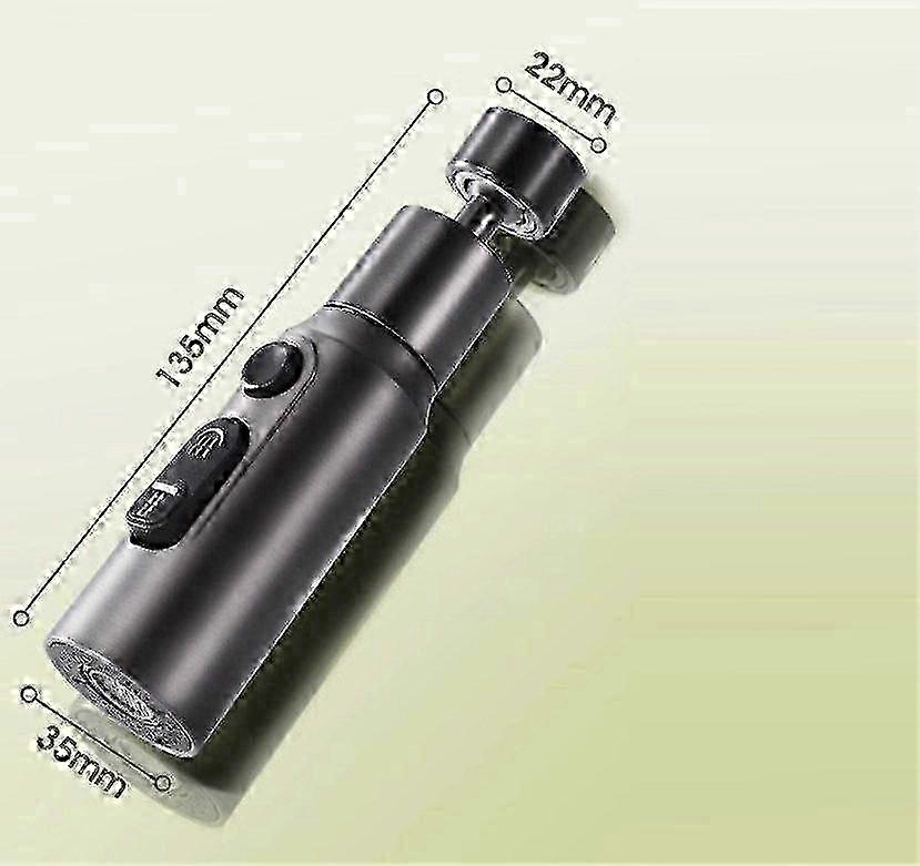 (Black) Kitchen Faucet Spray Head, 360 Swivel Spout with 3 Function Modes, Kitchen Sink Faucet, Faucet Attachment Spray, Replacement Faucet Aerat