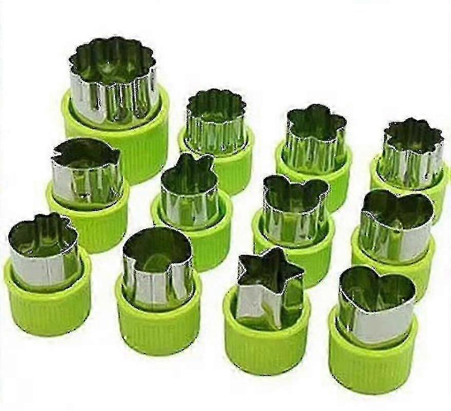 12 Pieces Professional Vegetable Cutters, Cookie Cutter Set High Quality