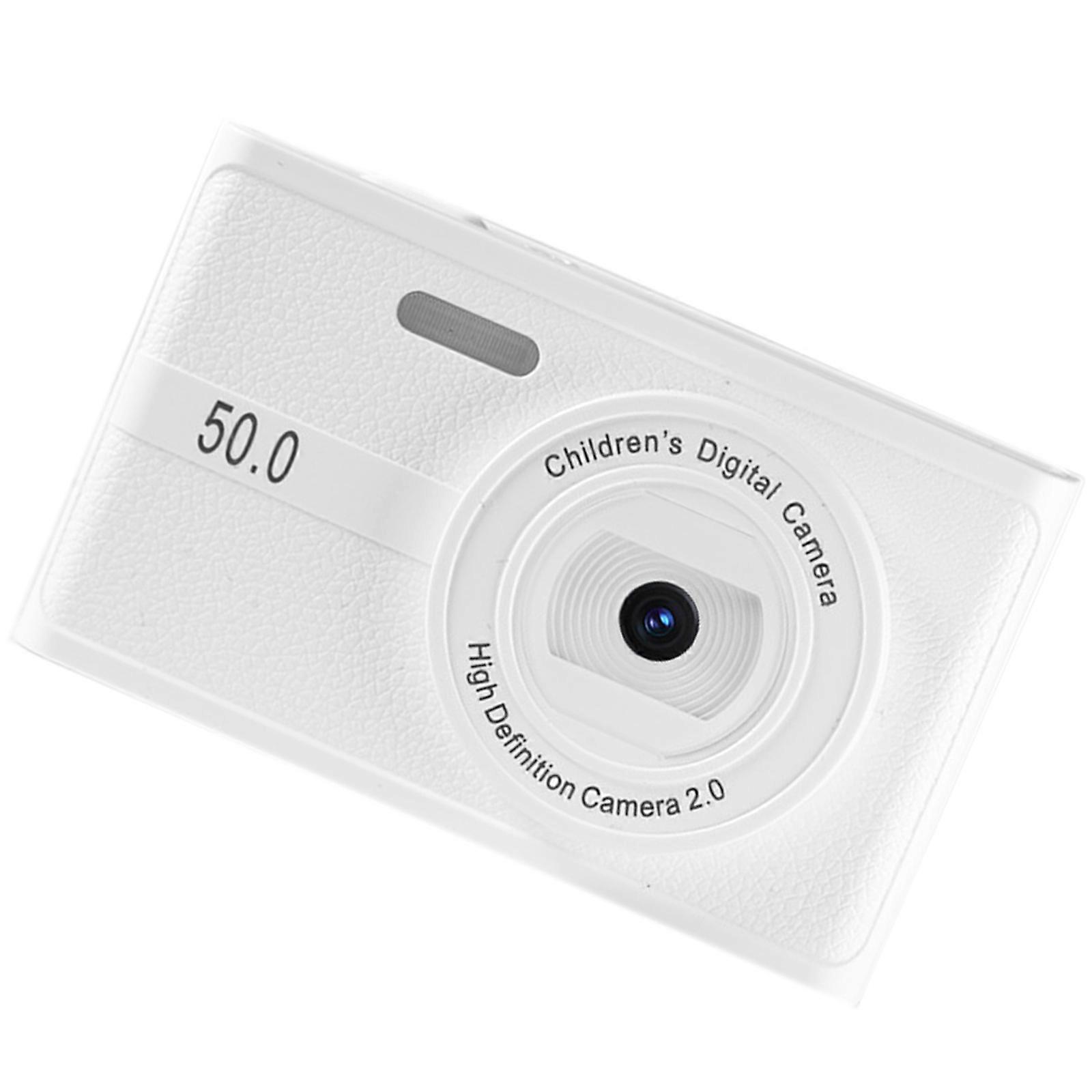 50MP Digital Camera with 8x Zoom LED Light Kids Camera for Clear Picture in Low Light Condition For Versatility Use  White