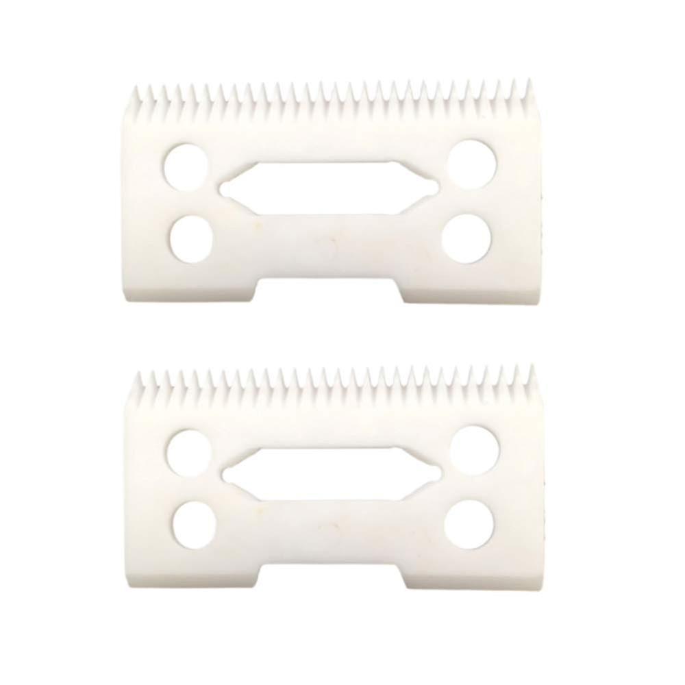 Profesjonelle keramiske klipperblader 2 hull, 2-hulls klipper, keramisk bladkutter, keramiske klipperblader (2 stk.)