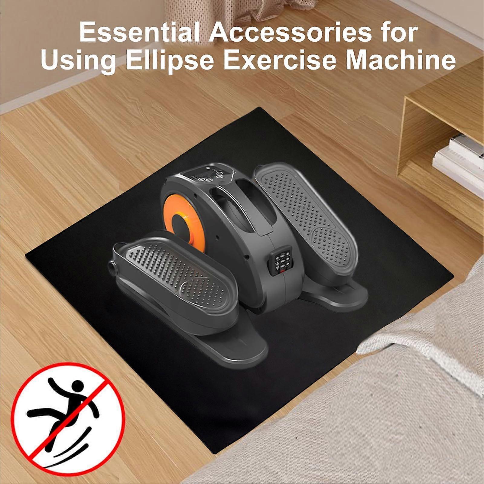 Ellipse Leg Exerciser Machine Non Slip Mat Under Desk Elliptical Peddler Floor Mat Electric Seated Foot Pedal Exerciser Noise Reducing Anti