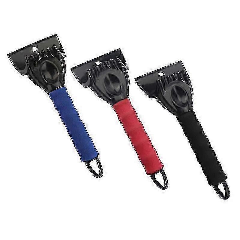 3 pcs ergonomic long handle plastic shovel scraper for effective snow defrosting and deicing, environmentally friendly wiper for automotive