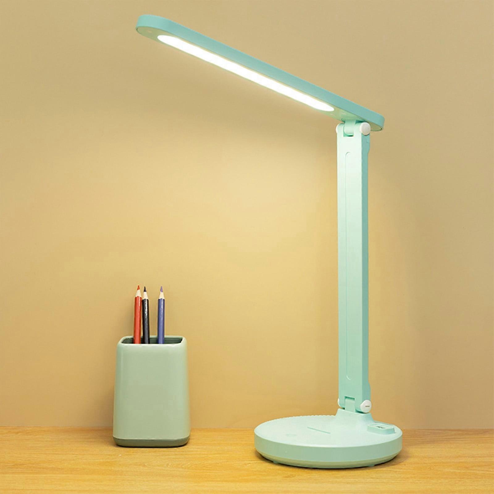 Txmfgh Flexible Arm Desk Lamp - Dimmable, Eye-Protective, Touch Control with Memory Function for Home and Office Use