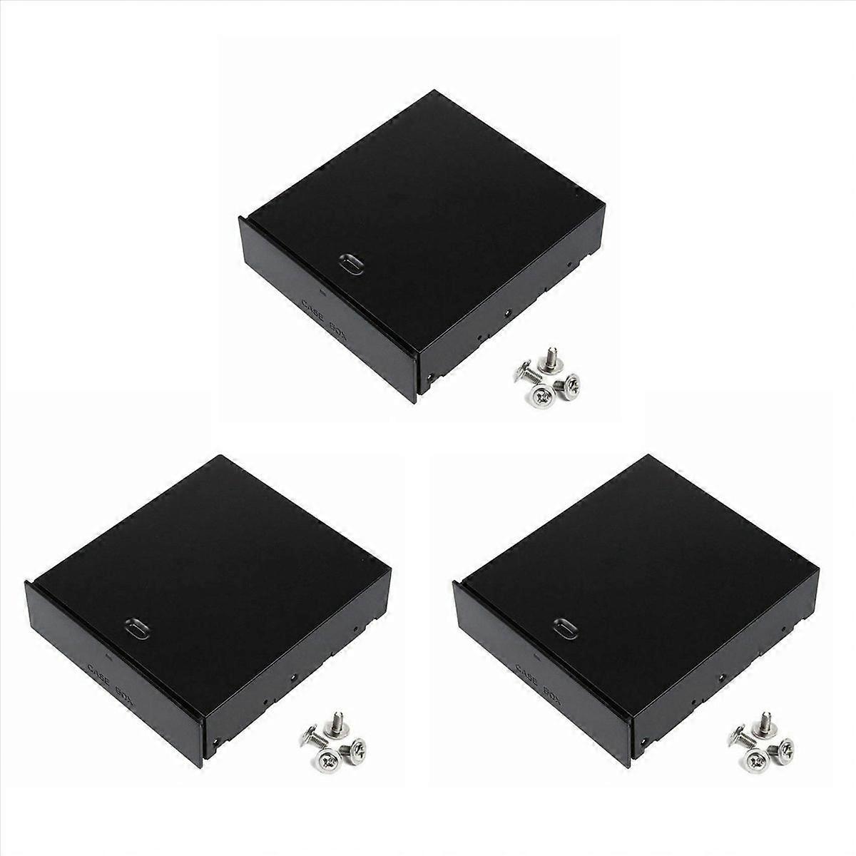 3X Desktop Storage Box Organizer Drawer Optical Drives 5.25Inch Front Panel Storage Holders & Racks