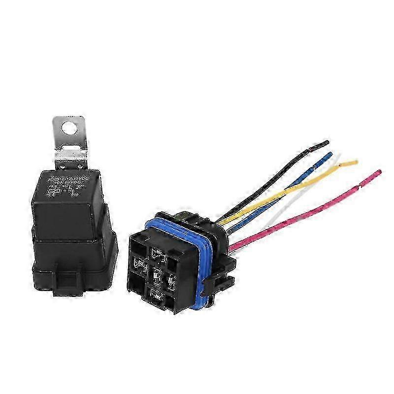 w Waterproof Integrated Automobile Relay Dc/12V 40A Auto Relay & Socket 5 Pin