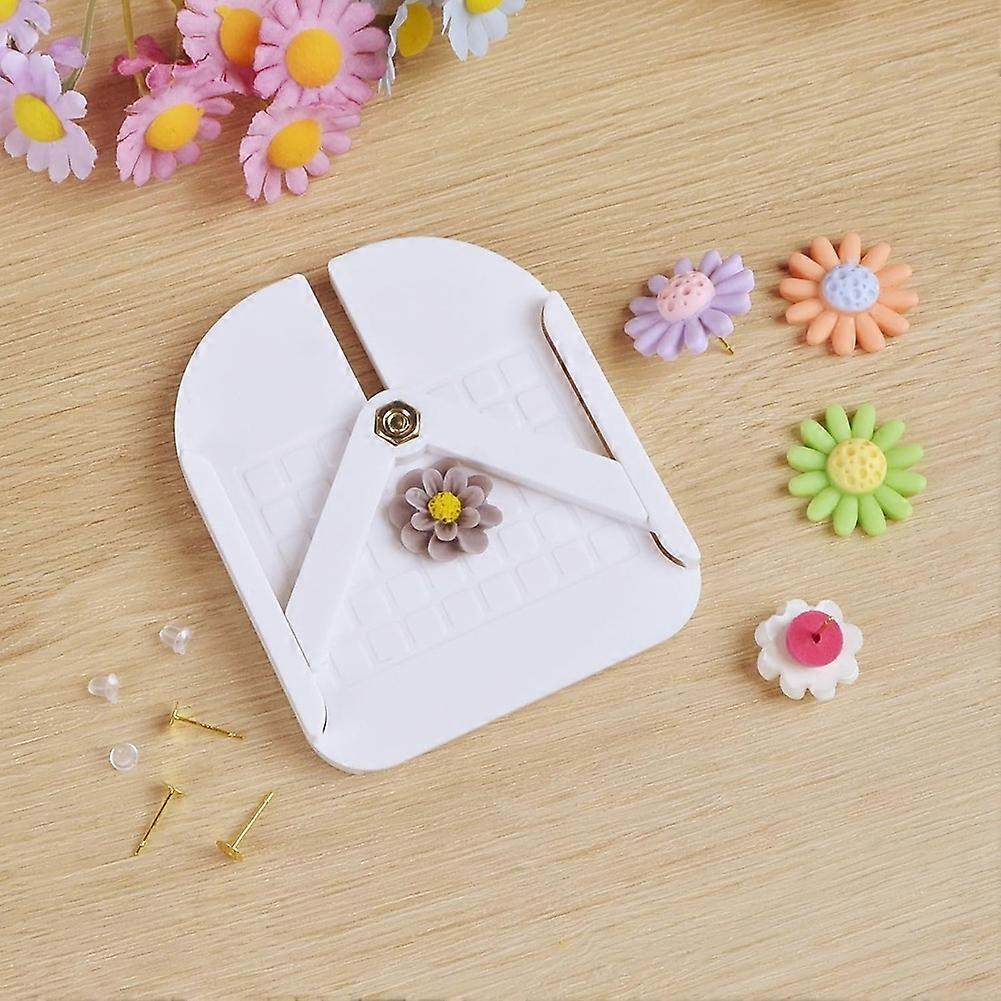 Earring Post Embedder Tool, Polymer Clay Stud Earring Kit with 10PCS Earring Posts and Backs,for Jewelry Making Supplies