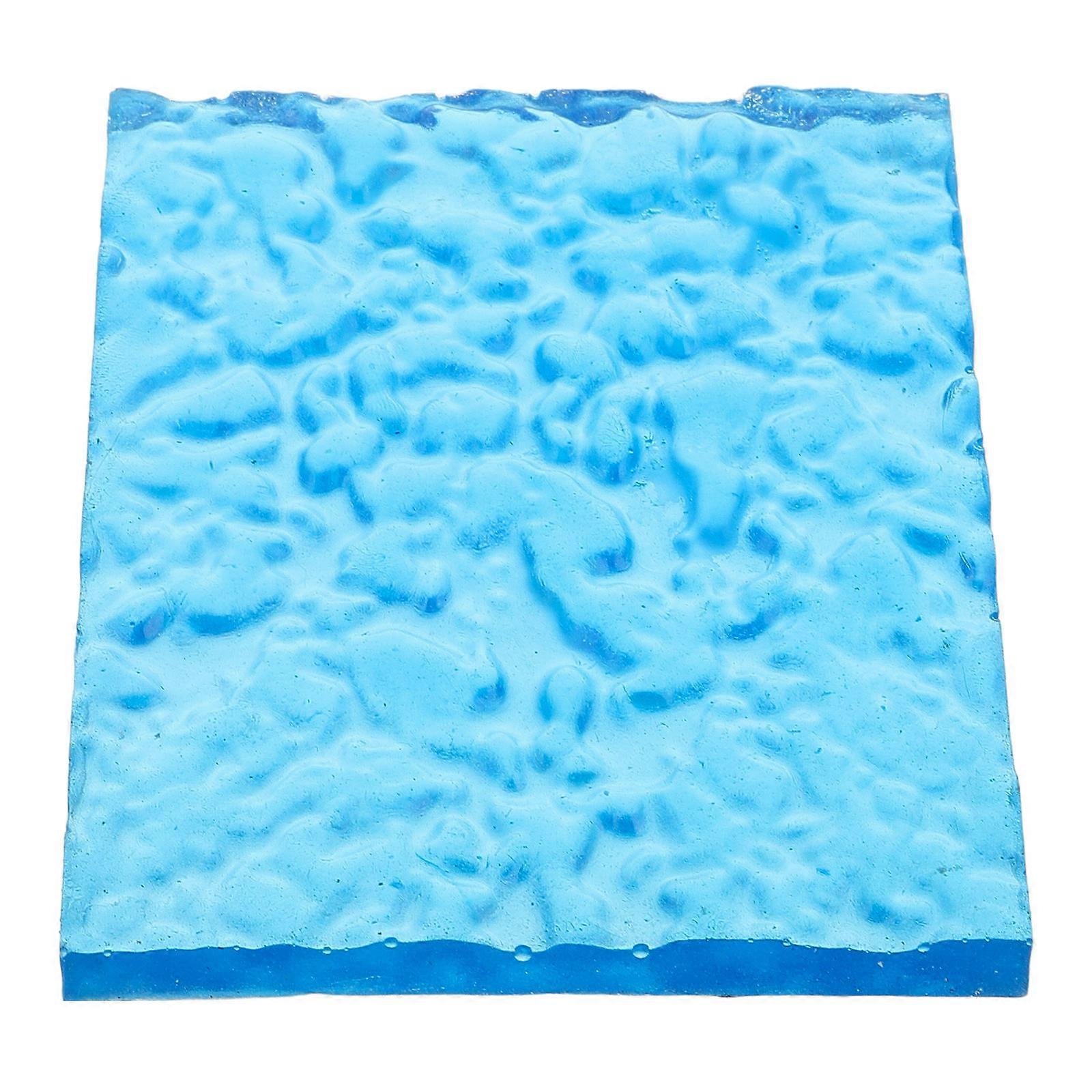 Realistic Sea Surface Resin Model Base for Figure Display Blue Design