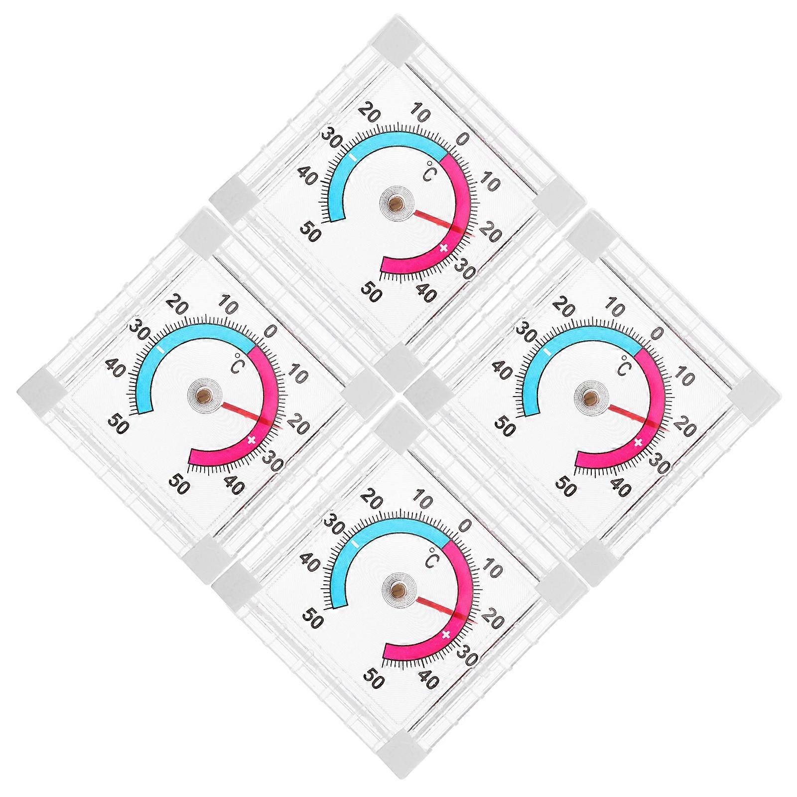 Outdoor Window Thermometer for Accurate Temperature Gauge 4Pcs
