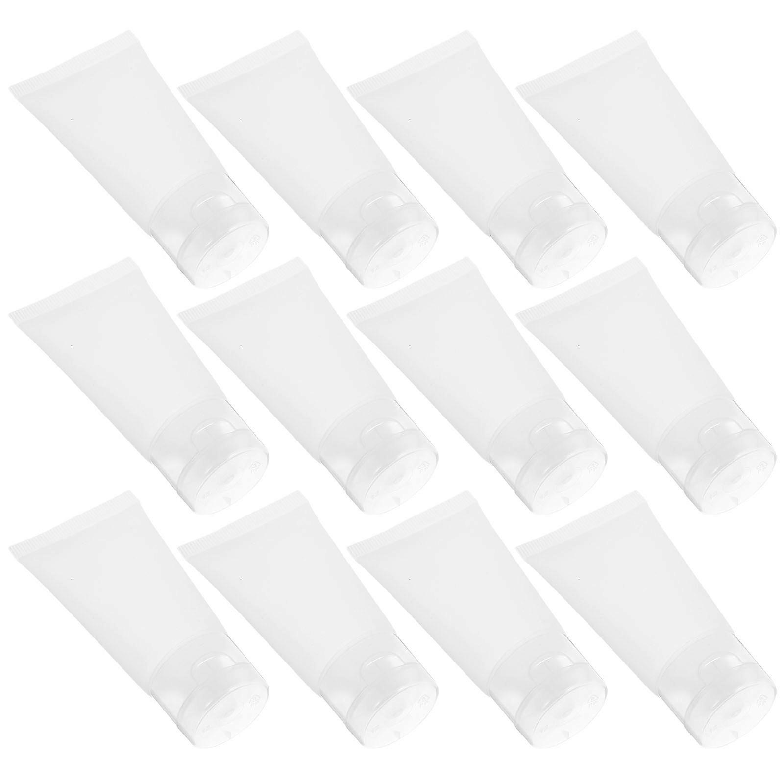 Empty Lotion Tubes Mini Foundation Bottle Travel Size Containers Portable Independent Dispensing Prevent Waste Reusable 20Pcs