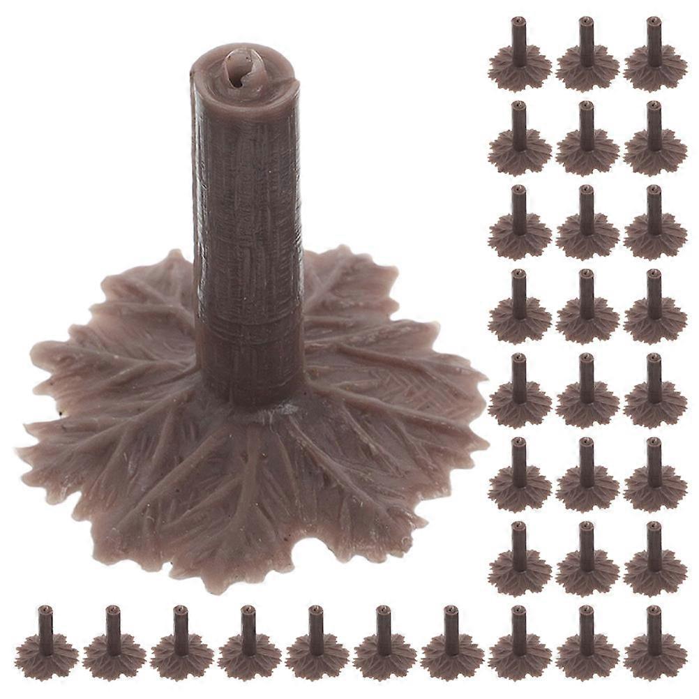 Model Scenery Base Plastic Micro Landscape Tree Base For Students 2.70X2.70X2.50CM Support Model Construction 100Pcs