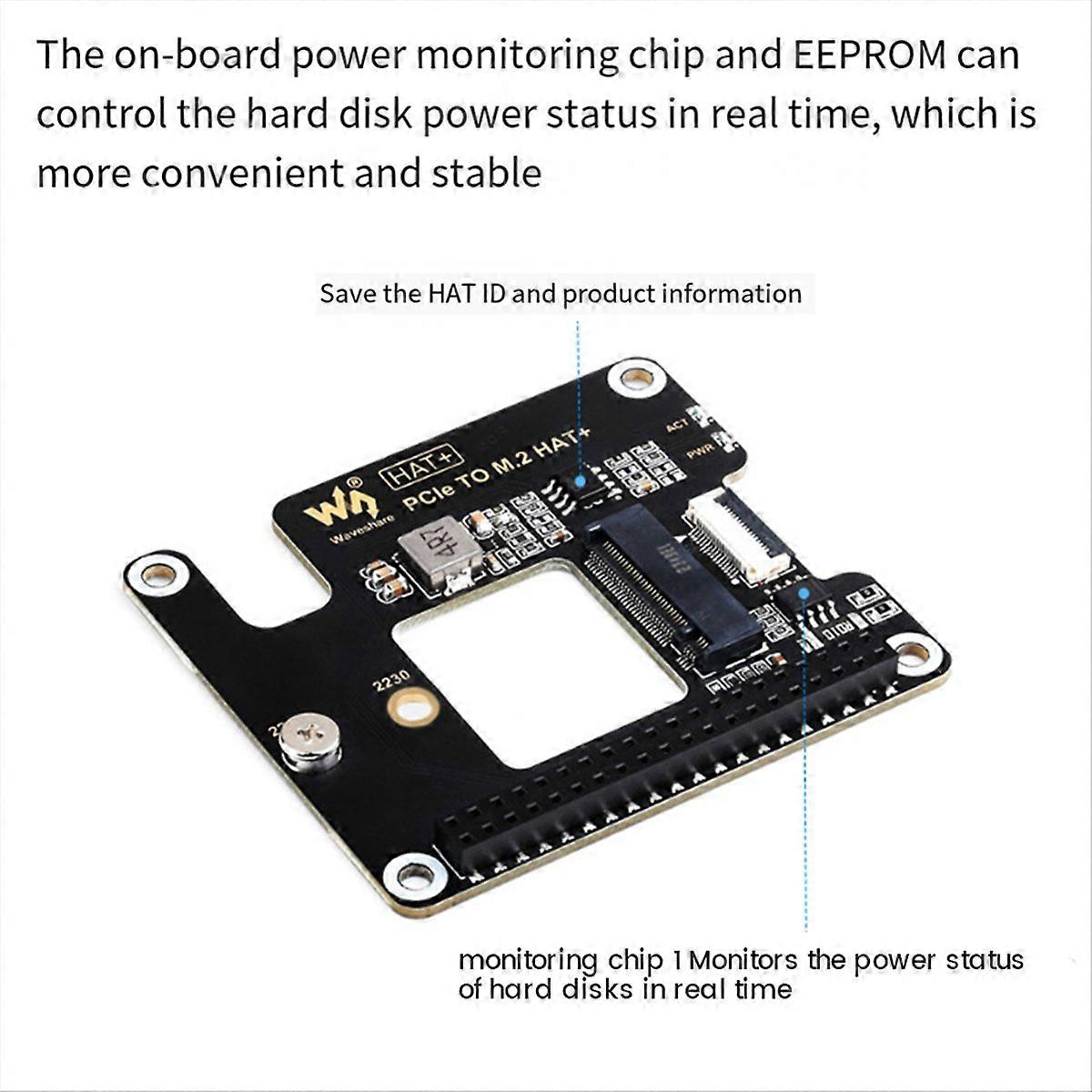Waveshare for Raspberry Pi 5 NVMe Protocol M.2 Interface Hard Disk