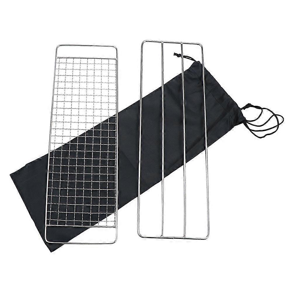 Mizh 3pcs/set Stainless Steel Barbecue Grill Net BBQ Meshes Racks Grid Net Set