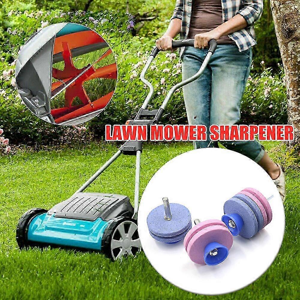 Lawnmower Dull Blade Sharpener,Double Layer Lawn Mower Blade Sharpener Tool