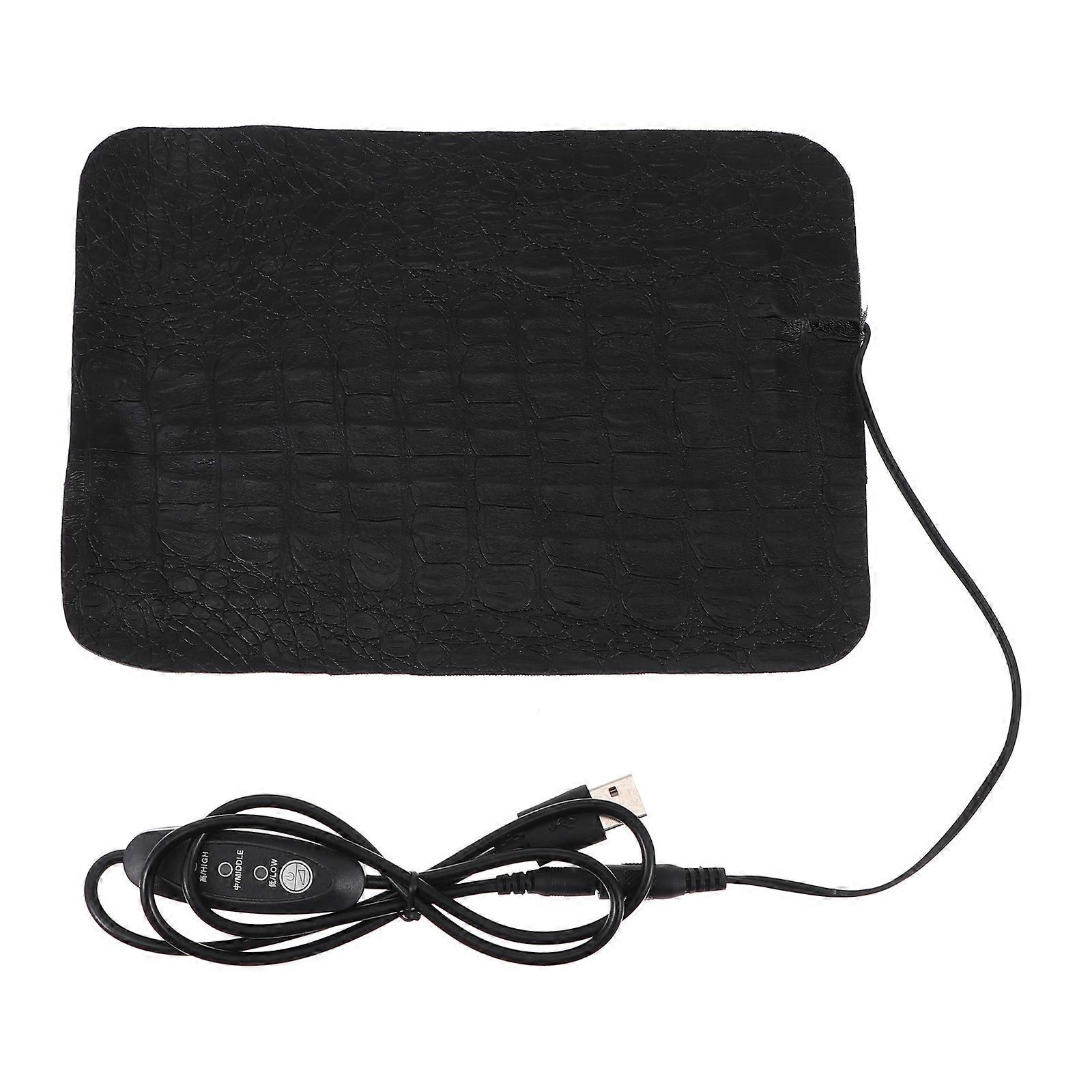 Epoxy Resin Heat Pad with USB Design for DIY Use Black PU Material Efficient and Durable