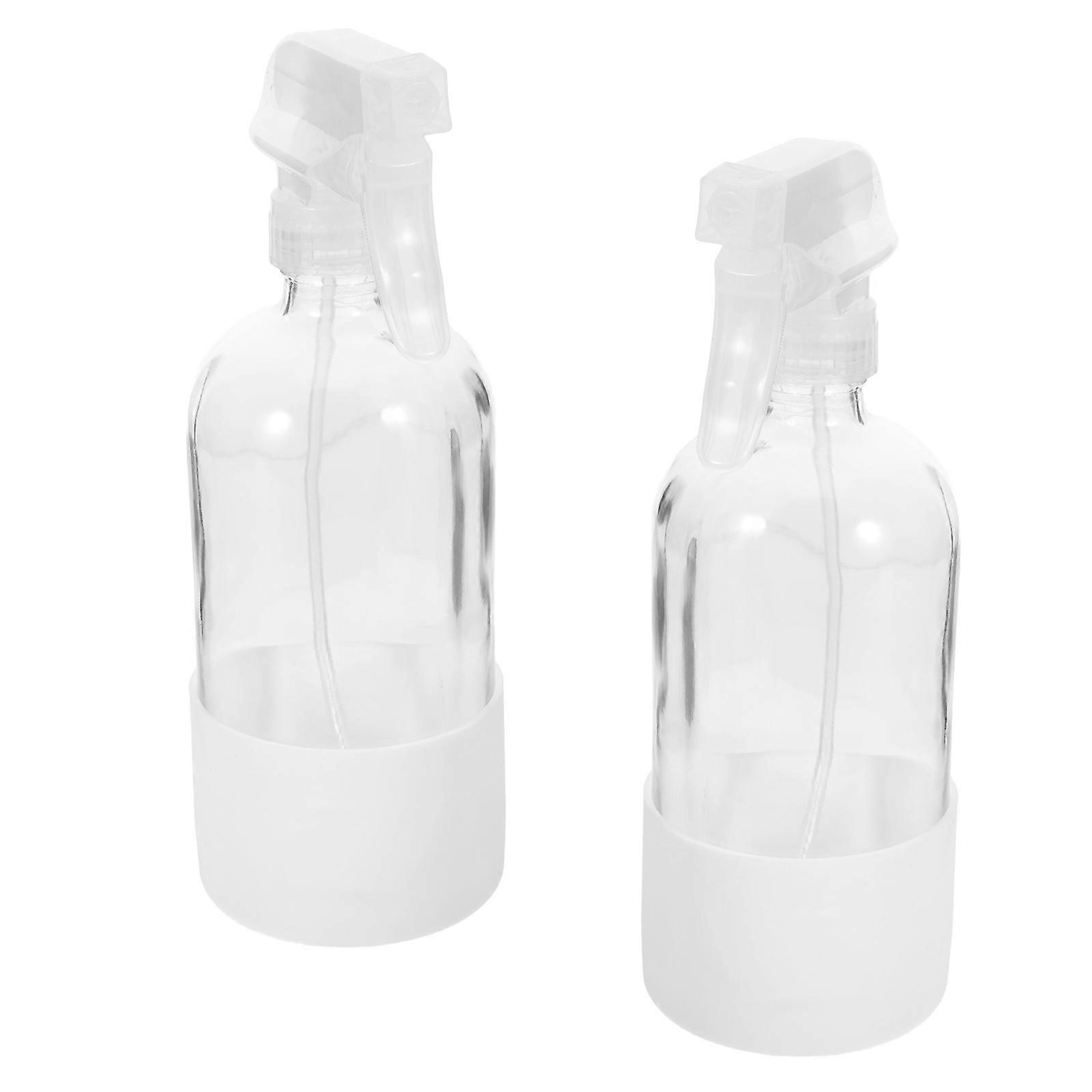 Sprayflaskor för förvaring i glas, 2 st med silikonhylsa