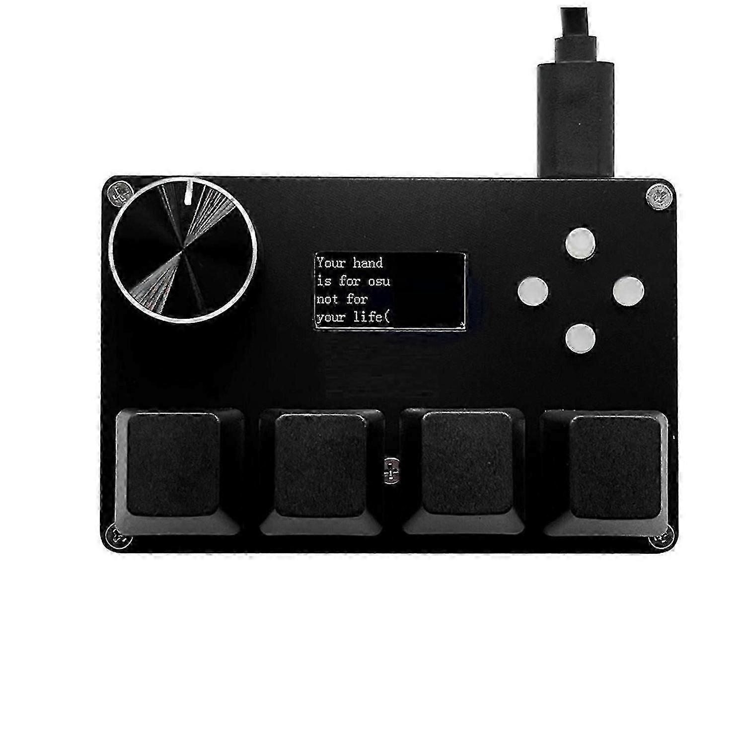 4 Key Mini SayoDevice O3C++ OSU Customized Gaming Keyboard Black