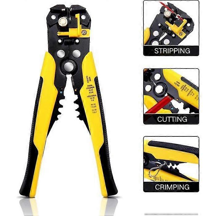 Self-Adjusting Wire Stripper,Cable Cutter Crimper,Automatic Wire Stripping Tool/Cutting Pliers Tool for Industry